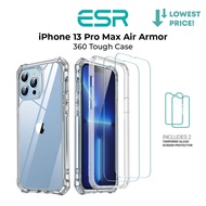 ESR iPhone 13 Pro Max Air Armor 360 Tough Case with Tempered Glass Set - Clear