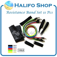 Resistance band set / alat fitnes rumah / home gym