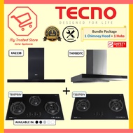 (HOOD + HOB) Tecno KA2238 / TH998DTC Hood + T333TGSV / T222TGSV Hob Package Offer / Installation Ava