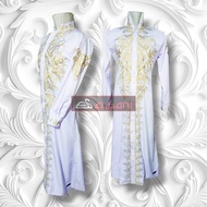 Jubah gamis elbani bordir SHIMAR jubah luaran full bordir depan belakang tangan panjang pria dewasa