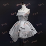 Love and Deep Space Heroine Yaojian Zhenyi cos Clothing Bright Silk Gauze Diamond Short Skirt Dress 