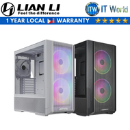 Lian Li Lancool 216 RGB Mid-Tower Tempered Glass PC Case (Black/White)