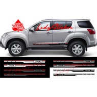 Mux car stickers, cutting stickers, isuzu Mux car stickers