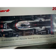 [Ready Stock] Le Mang Champion 2016 Porsche 919 Racing Model-Spark 1/43