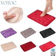 YOTOC 40*60cm Bath Mat Feet Pad Pebbles Bathtub Living Room Doormat