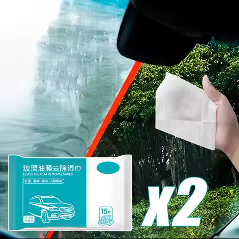 Car Glass Oil Film Removal Wipes Car Front Windshield Degreasing Cleaning Towels Wipes Oil Film Wash