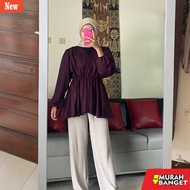 Emily Top / Puffed Peplum Top / Top / Women's Top / Cheap Women's Top / Long Women's Top / Blouse / 