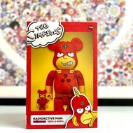 SIMPSONS RADIOACTIVE MAN BEARBRICK 100% & 400%