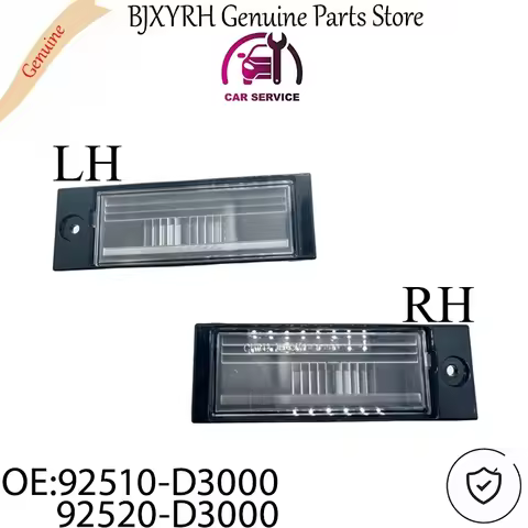 92510D3000 92520D3000 License Plate Light Housing LH or RH for Hyundai Tucson 2015-2018 OEM 92510-D3