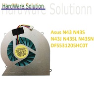 Asus N43 N43S N43J N43SL N43SN N43J N43JF N43JM N43JQ Series DFS531205HC0T FAJ6 Laptop CPU Cooling F
