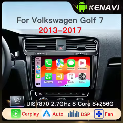 UIS7870 Car Radio For Volkswagen VW Golf 7 MK7 GTI 2013 -2020 FM Wireless Carplay Android Auto GPS I