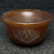 宫廷御用刺绣盒内藏牛角杯