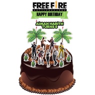 Freefire Cake Topper for cake decoration DIY
