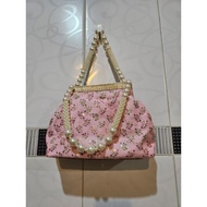 Indian bag Indian party bag/ Indian polti bag/ makeup bag/ clutch/ drawstring bag/ Indian drawstring