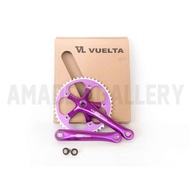UNGU Crank Fixie 48T VUELTA PISTA 165 Purple Anodized Original Fixed