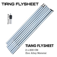 Tiang Flysheet Tarp Tent Aluminium Tenda Camping - Tiang Frame Flyseet Atap Tenda Pelindung Mobil -