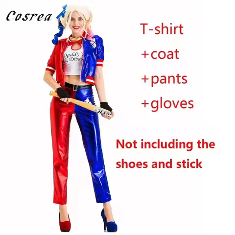 Film Joker Jacket Cosplay Costume T-Shirt Women And Suit Halloween Mq7E8