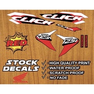 Honda click 125i stock decals