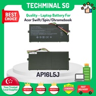 TECHMINAL - AP16L5J Battery Replacement for Acer Aspire Swift 5 SF514-52T SF514-53T Pro SF514-52TP Spin 1 SP111-32N SP11