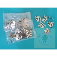 [12 psg] Retail Massag Rights Retail Hook Button/ School Skirt Hook Heel/ Nickel Scout Skirt Hook He