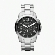 Grant Chronograph Men's Charming Stainless Steel Watch FS4736 Roman Numerals Black Dial Summer Beach