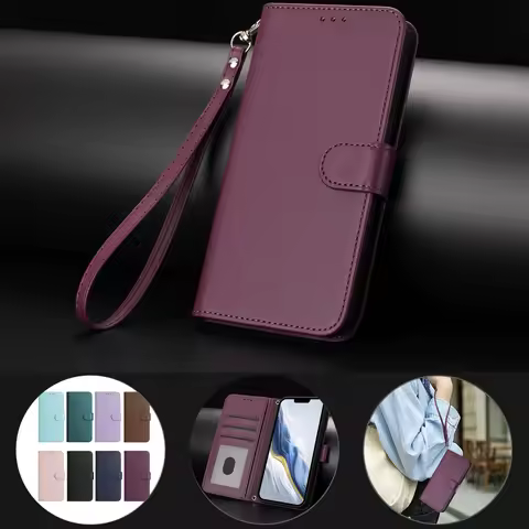 Plain Wallet Flip Cover Leather Card Holder Phone Case For Sharp Aquos Wish 4 5 R10 R9 Pro Sense9 Ze