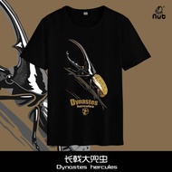 Loose Cotton Short Sleeve T-Shirt with Unique Cicada-Inspired Design - Unisex Summer Casual Wear COD