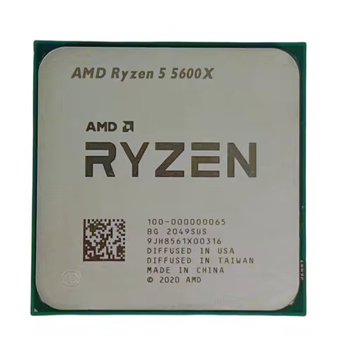 AMD Ryzen 5 5600X R5 5600X CPU Processor 6 Cores 12 Threads 4.6GHz AM4 for Gaming Desktop