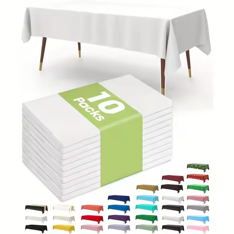 Large Size Disposable PEVA Tablecloths,137.16X274.32cm,for Wedding,Birthday,Bachelor Party,Graduatio