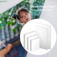 ANTOT Inkjet Printing Photo Paper, A4 3R 4R 5R 6R A5 A6 Quick Dry Glossy Photo Paper, High Gloss 100