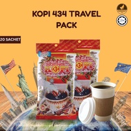 Kopi O 434 Coffee Muar Americano 20x9g Sachet Travel Pack