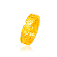 TAKA Jewellery 916 Gold Half Eternity Abacus Ring