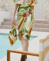 Sue.loveseveryday (3 choices) Coco Wrap Skirt - กระโปรงฟรีไซส์ลายต้นมะพร้าว