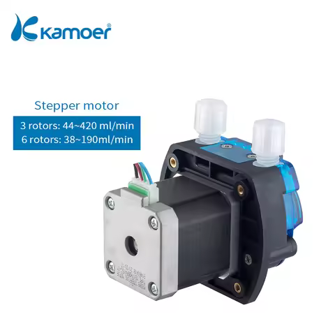 Kamoer 420ml/min KCM 350RPM Peristaltic Pump 12V 24V Stepper Motor Dosing Pump Liquid Transfer Pump 