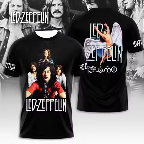 Led Zeppelin 3D Apparel T-Shirt Gift For Fans