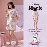 ชุดนอนแขนสั้น Disney Ariel สําหรับผู้หญิงผ้าฝ้ายการ์ตูนแอนิเมชั่นการออกแบบเหมาะสําหรับฤดูร้อนที่มีคว