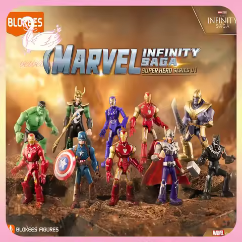 Original Blokees Marvel Infinity Saga Galaxy Version 01 - Super Alliance Blind Box Anime Peripheral 