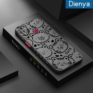 เคส Dienya สำหรับ Realme 3 3i 3 Pro เคสการ์ตูนรูปสัตว์น่ารักดีไซน์ใหม่ขอบสี่เหลี่ยมด้านข้างบางกันกระแทกมีน้ำค้างแข็งโปร่งใสแข็งเคสมือถือปลอกซิลิโคนคลุมทั้งหมดเคสนิ่มสำหรับป้องกันกล้อง