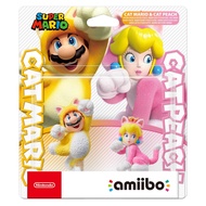 Nintendo Super Mario 3D World amiibo Figure - Cat Mario/ Cat Peach