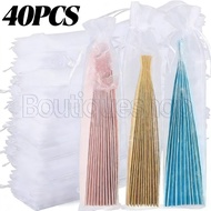 Drawstring Organza Bags - Folding Hand Fan Pouch - Fan Packaging Bag - Party Wedding Gift Pouch - Ca