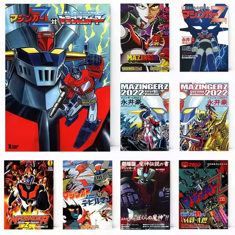 Japanese Anime Mazinger Z Infinity Cartoon Robot Canvas Painting Posters and Prints Wall Art Picture