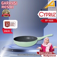 A1 Electronic X Nadyanest CYPRUZ Fry Wok FP-1035 Green Featherlight Series 24 Cm Anti
