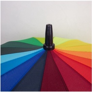 ♞(16 pcs ribs)Rainbow Umbrella automatic umbrella folding automatic fibrella umbrella long umbrella