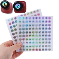 Sgmy Waterproof Number 1-200 Laser Labels Stiers Nail Polish Lipsti Number Tags QDD