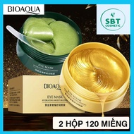 [COMBO 2 HỘP] Gồm 120 Miếng Mặt Nạ Mắt Bioaqua Xanh+Vàng-Xóa Tan Quầng Thâm Nếp Nhăn Chống Lão Hóa M