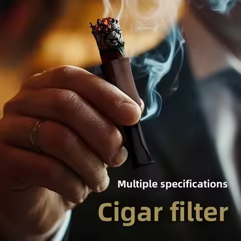 33 62 Ring Briar Wood Cigar Filter Tip Mouthpiece Accessories with Wooden Aroma
