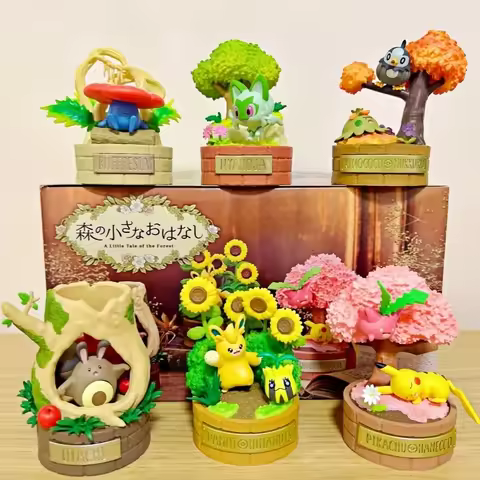 Genuine Re-Ment Pokemon Figures A Little Tale Of The Forest Vileplume Pawmo Sentret Shroomish Starly