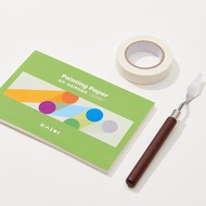KACO KALOR Qicai Oil Pastel Tool Set (Painting Scraper+Oil Painting Paper+Masking Tape)