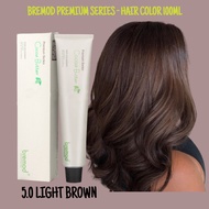 Bremod Premium Series Cocoa Butter Hair Color 100ML - 5.0 LIGHT BROWN