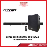 HYPERBAR 505BTRW WIRELESS SOUNDBAR WITH WIRELESS  SUBWOOFER KARAOKE SYSTEM BUIL IN MIC JACK